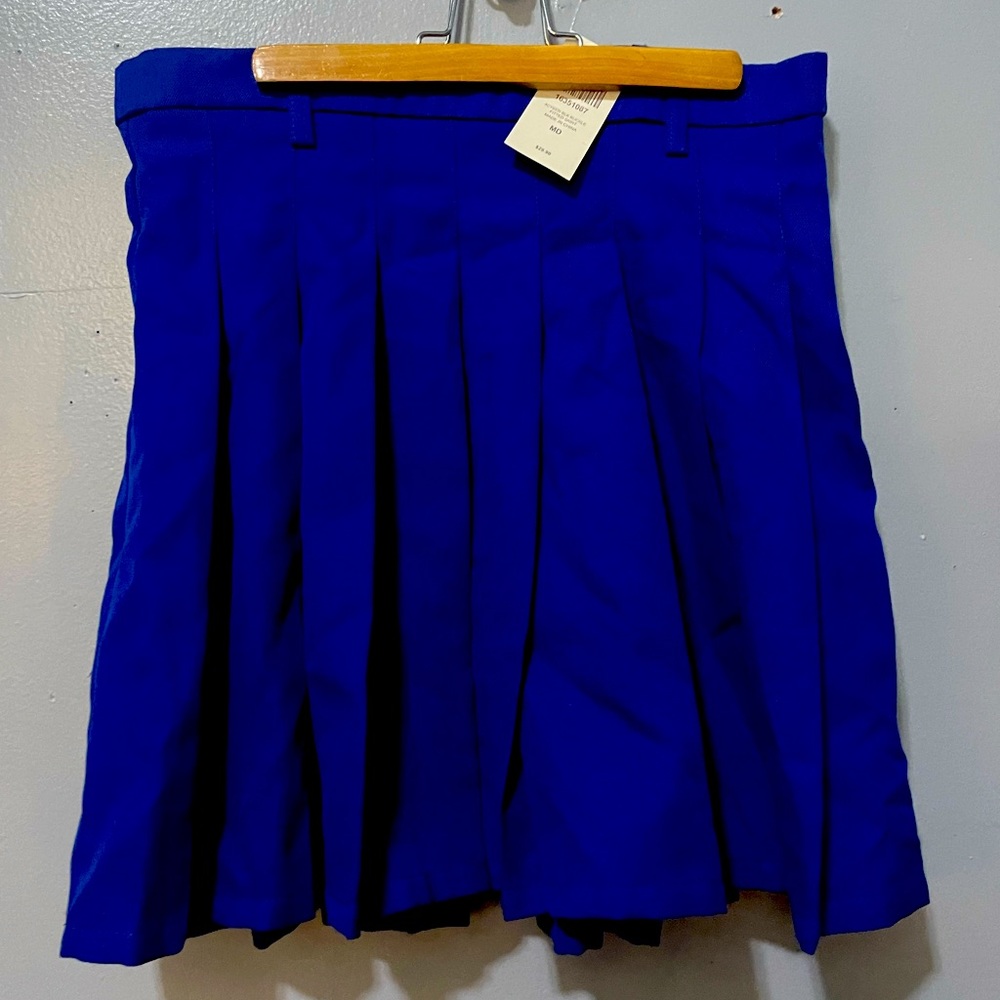 NEW Blue Pleated Skirt